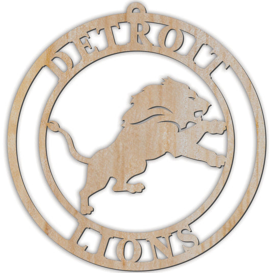 Fan Creations Holiday Home Decor Detroit Lions Luan Logo Cutout Ornament