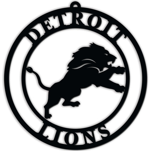 Fan Creations Wall Decor Detroit Lions Silhouette Logo Cutout Circle