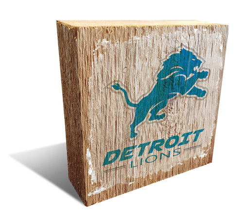 Fan Creations Desktop Stand Detroit Lions Team Logo Block