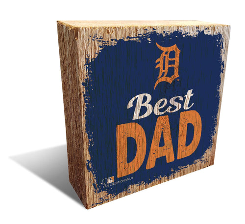 Fan Creations Desktop Stand Detroit Tigers Best Dad Block