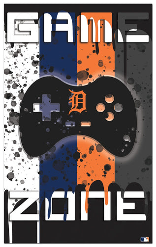 Fan Creations Home Decor Detroit Tigers  Color Grunge Game Zone 11x19