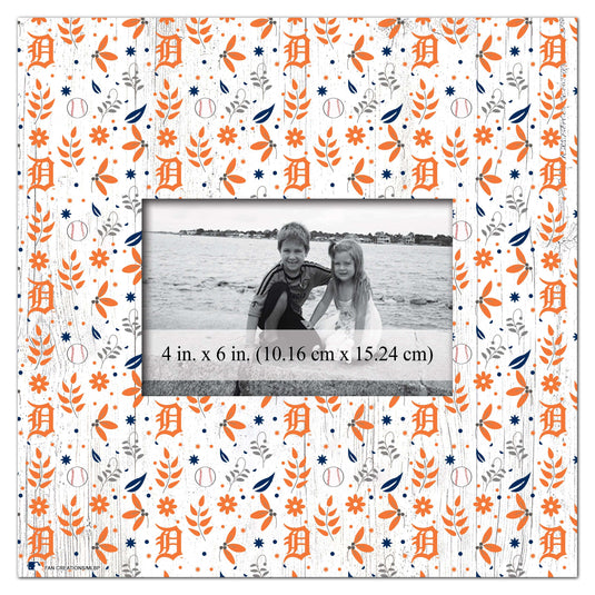 Fan Creations Home Decor Detroit Tigers  Floral Pattern 10x10 Frame