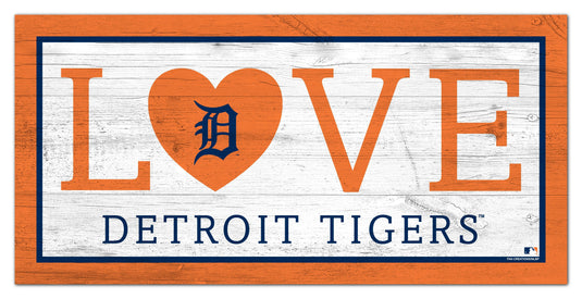 Fan Creations 6x12 Sign Detroit Tigers Love 6x12 Sign