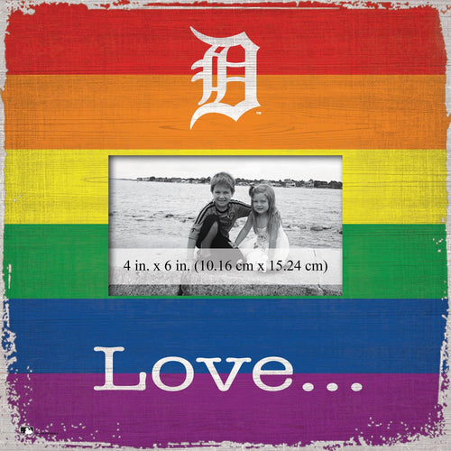 Fan Creations Home Decor Detroit Tigers  Love Pride 10x10 Frame