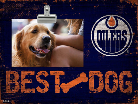 Fan Creations Desktop Stand Edmonton Oilers Best Dog Clip Frame