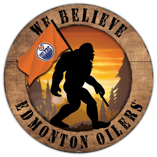 Fan Creations Wall Decor Edmonton Oilers Bigfoot 12in Circle