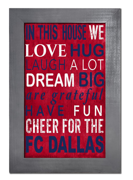 Fan Creations Home Decor FC Dallas   Color In This House 11x19 Framed