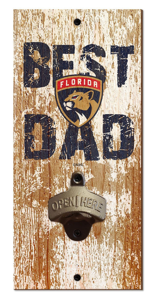 Fan Creations Home Decor Florida Panthers  Best Dad Bottle Opener
