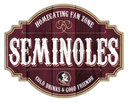 Fan Creations Home Decor Florida State Homegating Tavern 12in Sign