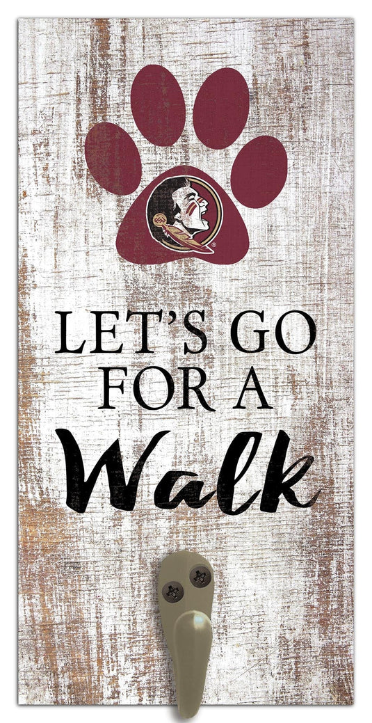 Fan Creations 6x12 Sign Florida State Leash Holder 6x12 Sign