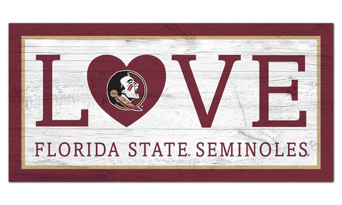 Fan Creations 6x12 Sign Florida State Love 6x12 Sign