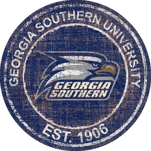 Fan Creations Home Decor Georgia Southern Heritage Logo Round