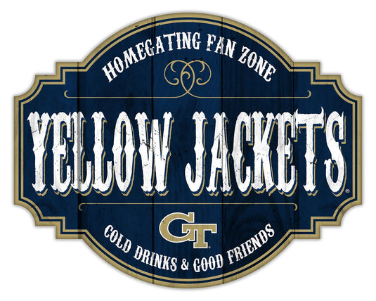 Fan Creations Home Decor Georgia Tech Homegating Tavern 12in Sign