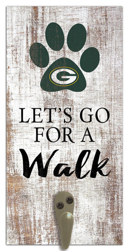 Fan Creations 6x12 Sign Green Bay Packers Leash Holder 6x12 Sign
