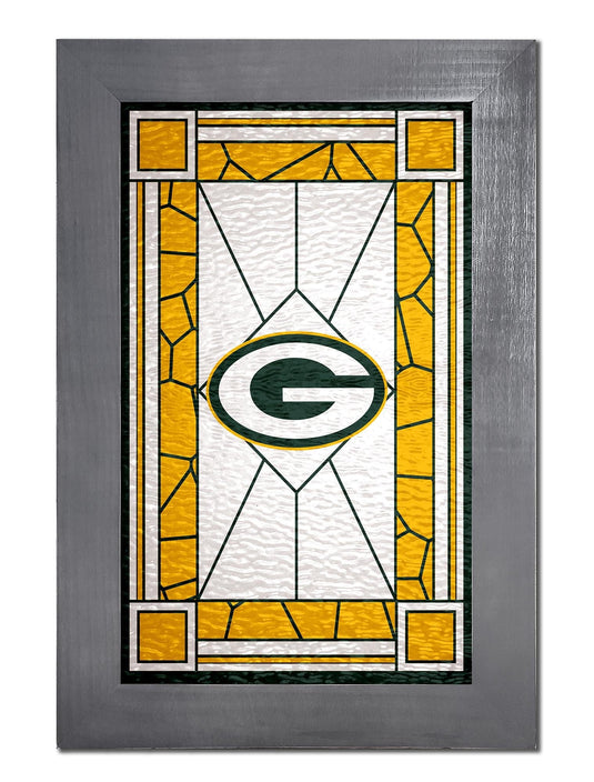 Fan Creations Home Decor Green Bay Packers   Stained Glass 11x19