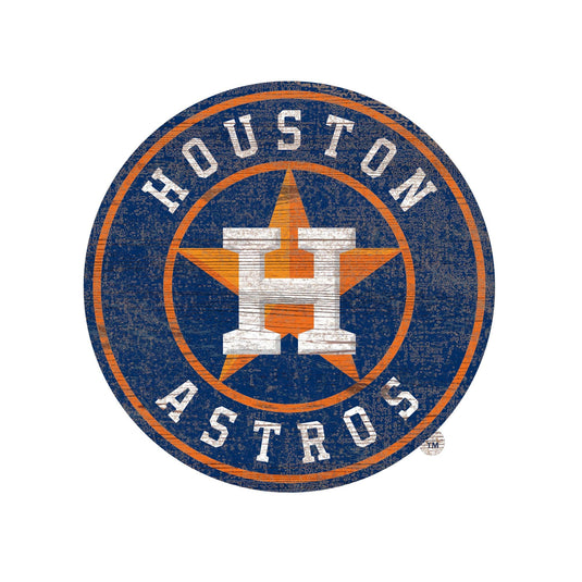 Fan Creations 24" Signs Houston Astros Distressed Logo Cutout Sign