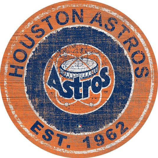 Fan Creations Home Decor Houston Astros Heritage Logo Round