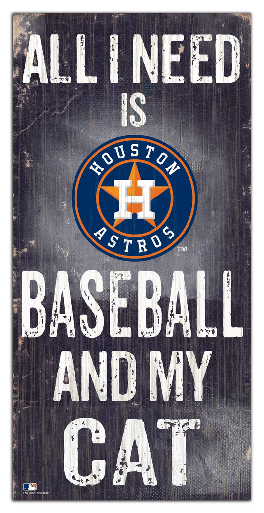 Fan Creations 6x12 Sign Houston Astros My Cat 6x12 Sign
