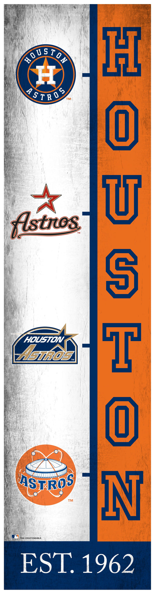 YouTheFan 2507125 12 x 12 in. MLB Houston Astros 3D Logo Series Wall Art