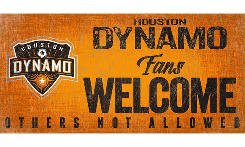 Fan Creations 6x12 Sign Houston Dynamo Fans Welcome Sign