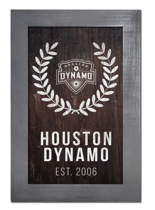 Fan Creations Home Decor Houston Dynamo   Laurel Wreath 11x19