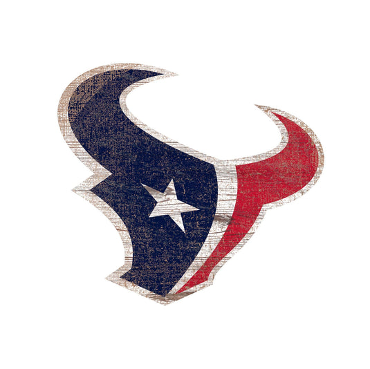 Fan Creations 24" Signs Houston Texans Distressed Logo Cutout Sign