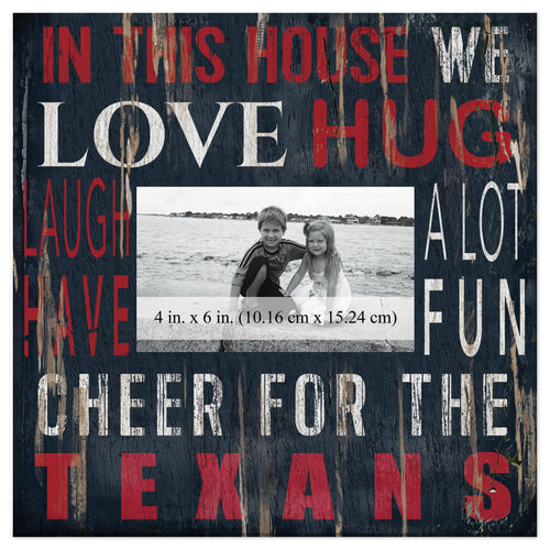 Fan Creations Home Decor Houston Texans  In This House 10x10 Frame