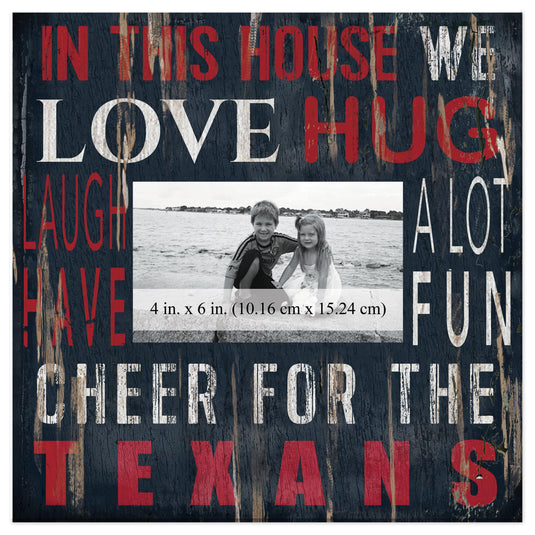 Fan Creations Home Decor Houston Texans  In This House 10x10 Frame