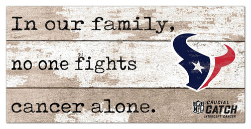 Fan Creations Home Decor Houston Texans No One Fights Alone 6x12