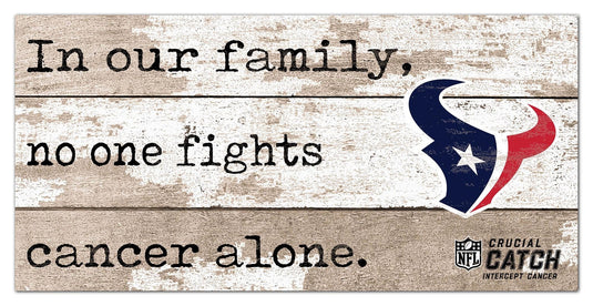 Fan Creations Home Decor Houston Texans No One Fights Alone 6x12