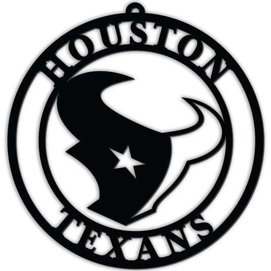 Fan Creations Wall Decor Houston Texans Silhouette Logo Cutout Circle
