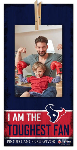 Fan Creations Home Decor Houston Texans Toughest Fan Clothespin 6x12