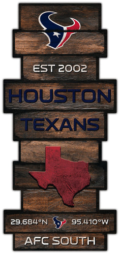 Fan Creations Wall Decor Houston Texans Wood Celebration Stack