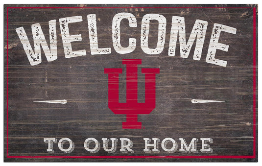 Fan Creations Home Decor Indiana  11x19in Welcome Sign