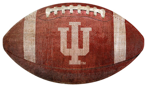 Fan Creations Wall Decor Indiana 12in Football Shaped Sign