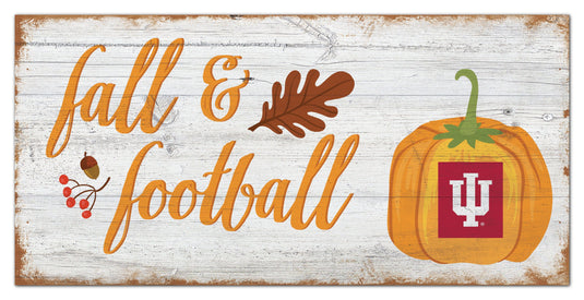 Fan Creations Holiday Home Decor Indiana Fall and Football 6x12