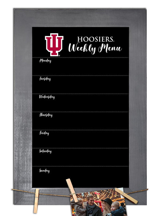 Fan Creations Home Decor Indiana   Weekly Chalkboard With Frame & Clothespins