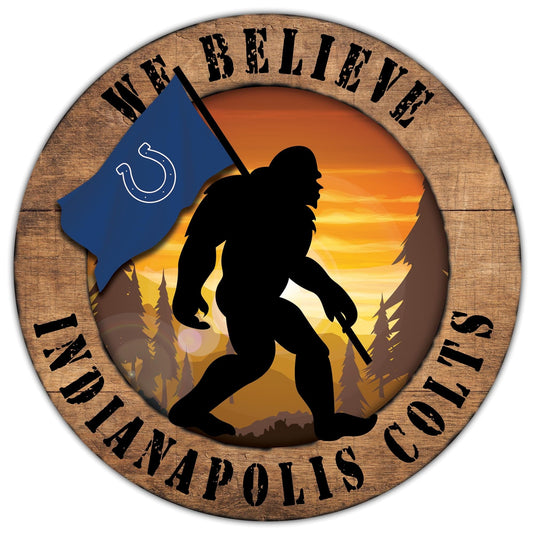 Fan Creations Wall Decor Indianapolis Colts Bigfoot 12in Circle