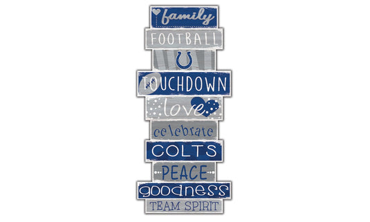 Fan Creations Wall Decor Indianapolis Colts Celebration Stack 24" Sign