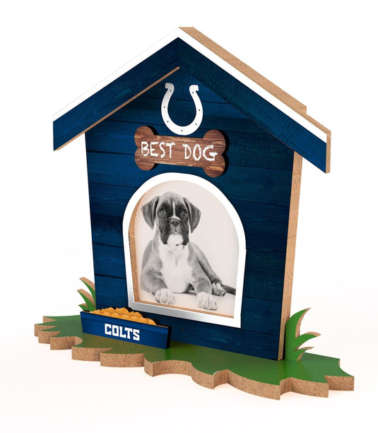 Fan Creations Home Decor Indianapolis Colts Dog House Frame