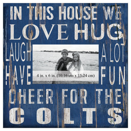 Fan Creations Home Decor Indianapolis Colts  In This House 10x10 Frame
