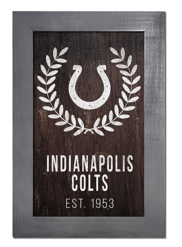Fan Creations Home Decor Indianapolis Colts   Laurel Wreath 11x19