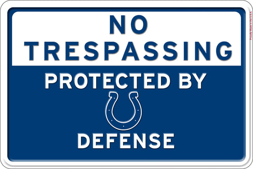 Fan Creations Wall Decor Indianapolis Colts No Tresspassing 12x16 Metal