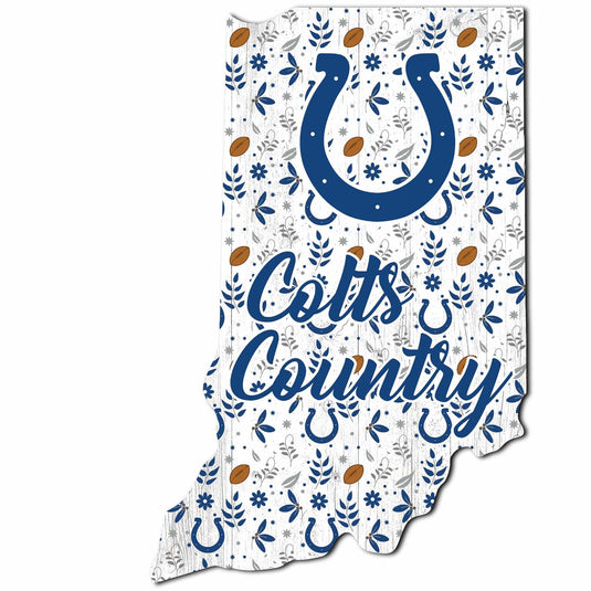 Fan Creations Wall Decor Indianapolis Colts State Sign 12in