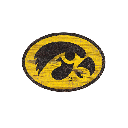 Fan Creations 24" Signs Iowa Distressed Logo Cutout Sign