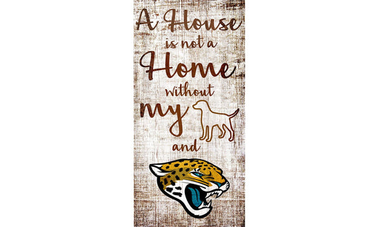 Fan Creations Wall Decor Jacksonville Jaguars A House Is Not A Home Sign