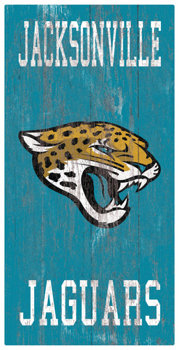 Fan Creations Home Decor Jacksonville Jaguars Heritage Logo W/ Team Name 6x12