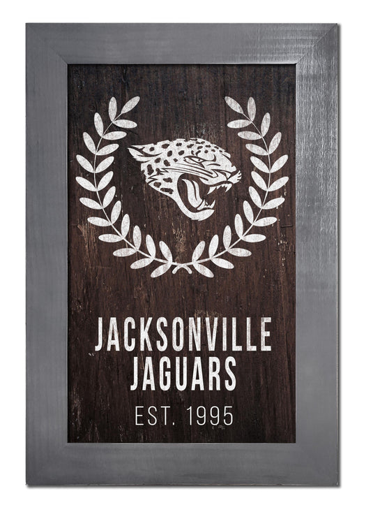 Fan Creations Home Decor Jacksonville Jaguars   Laurel Wreath 11x19