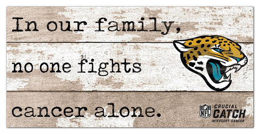 Fan Creations Home Decor Jacksonville Jaguars No One Fights Alone 6x12