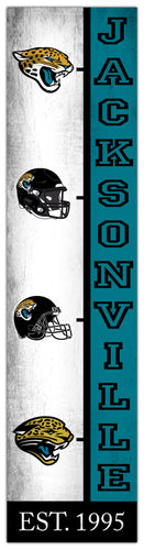 Fan Creations Home Decor Jacksonville Jaguars Team Logo Progression 6x24